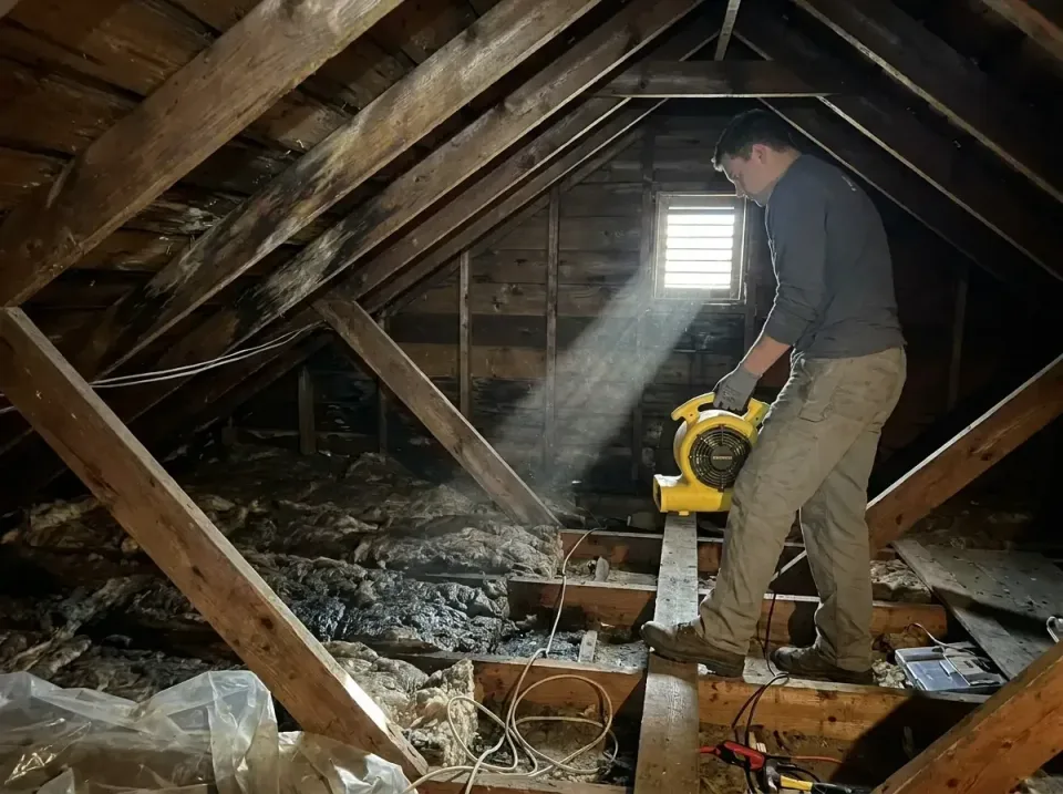 attic-water-damage-drying-proc-007 — frequently asked questions, Emergency Water Extraction & 24/7 Flood Response in Morro B…